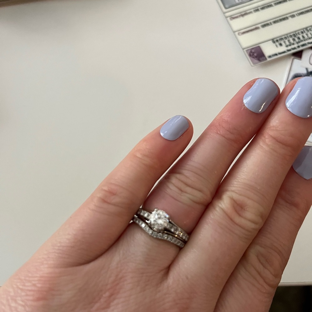 White Gold Diamond Ring Set